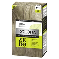 Kolora Zero 9.1 Silver Ash no ammonia hair dye 60ml